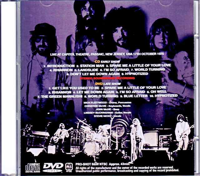 Fleetwood Mac フリートウッド・マック/NJ,USA 1975 Complete S & V