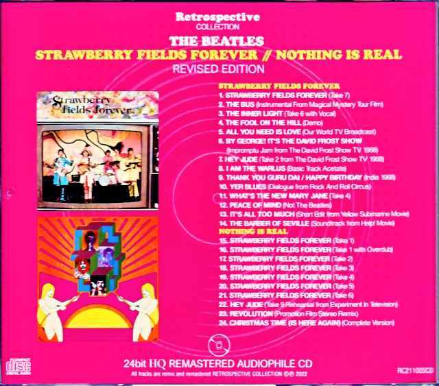 Beatles ビートルズ/Strawberry Fields Forever・Nothing is Real