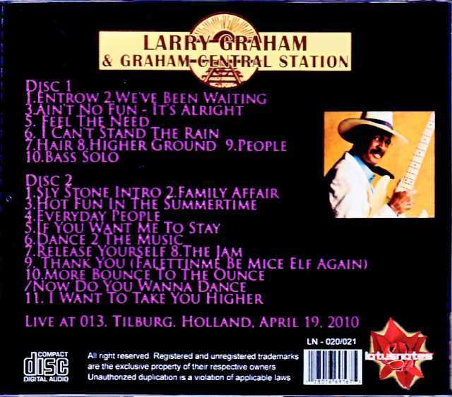 Larry Graham ラリー・グラハム/Holland 2010