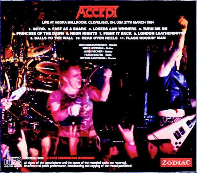Accept アクセプト/OH,USA 1984 Upgrade