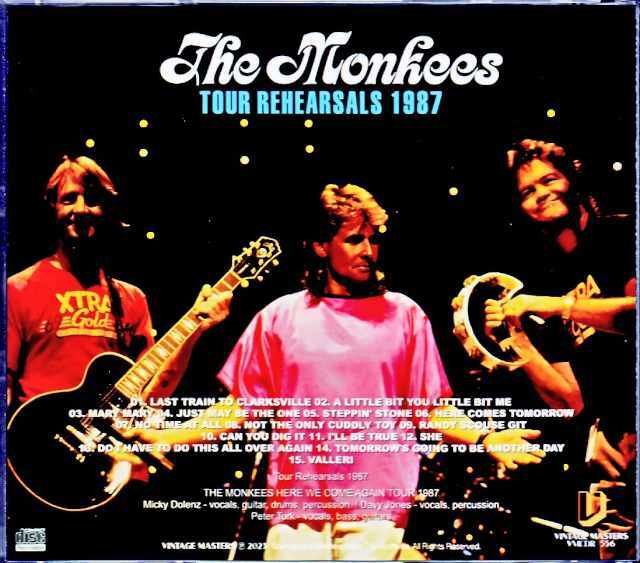 Monkees モンキーズ/Tour Rehearsals 1987
