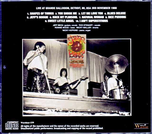 Jeff Beck Group ジェフ・ベック ロッド・スチュワート/MI,USA 1968