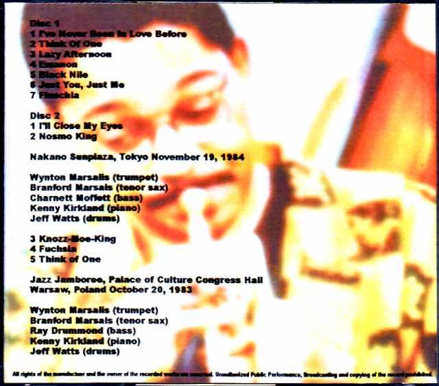 Wynton Marsalis Quintet ウィントン・マルサリス/Tokyo,Japan 1984 & more