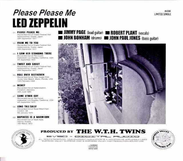 Led Zeppelin レッド・ツェッペリン/ビートルズ楽曲カバー集 Beatles