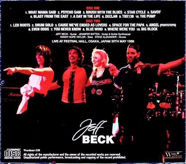 Jeff Beck ジェフ・ベック/Osaka,Japan 5.30.1999 Complete
