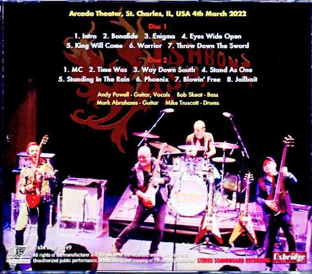 Wishbone Ash ウィッシュボーン・アッシュ/IL,USA 2022 Complete