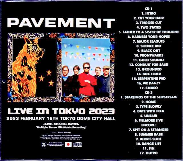 【日本限定】Pavement 2023年来日公演 公式リトグラフ ペイヴメント Pavement ペイヴメント/Tokyo,Japan 2.16.2023 Complete IEM Matrix