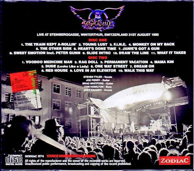 Aerosmith エアロスミス/Switzerland 1990