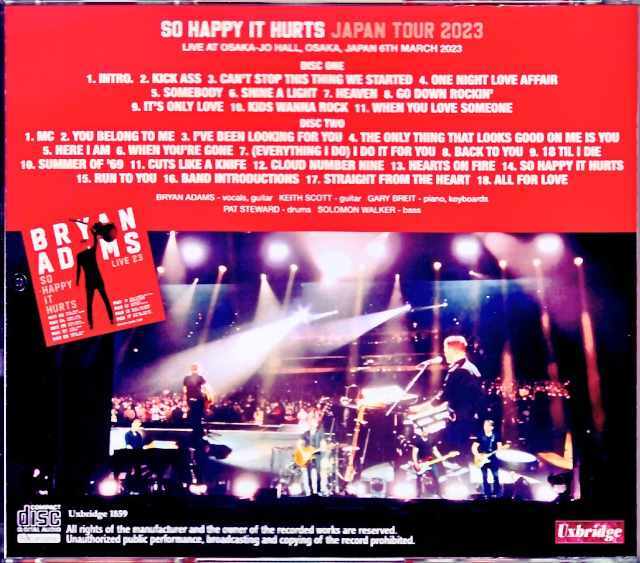 Bryan Adams ブライアン・アダムス/Osaka,Japan 2023 Complete