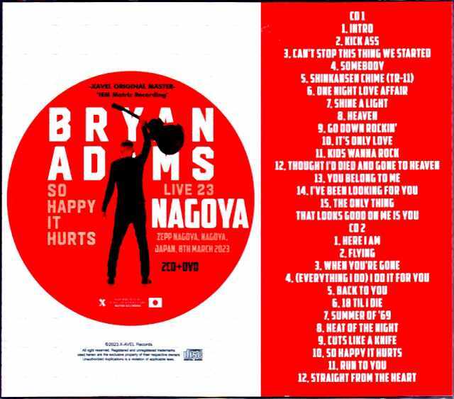 激安　ブライアンアダムス　Bryan Adams　CD　14枚セット　レア盤含む Bryan Adams ブライアン・アダムス/Aichi,Japan 2023 Complete IEM