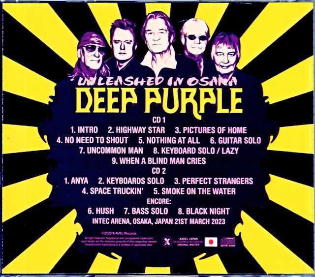 Deep Purple ディープ・パープル/Osaka,Japan 2023 Complete
