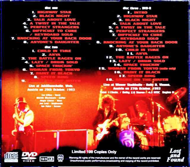 新品　DEEP PURPLE 紫の軌跡 1993年 ディープ・パープル - 紫の軌跡 P-4603W/中古CD・レコード・DVD