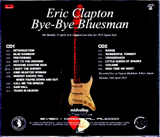 Eric Clapton エリック・クラプトン/Tokyo,Japan 4.24.2023 Complete