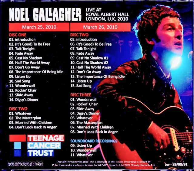 Noel Gallagher ノエル・ギャラガー/英国ロイヤル・アルバート