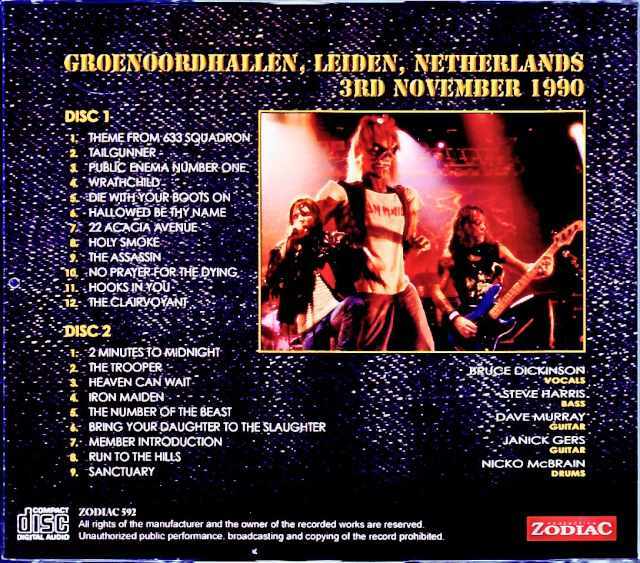 Iron Maiden アイアン・メイデン/Netherlands 1990 Complete