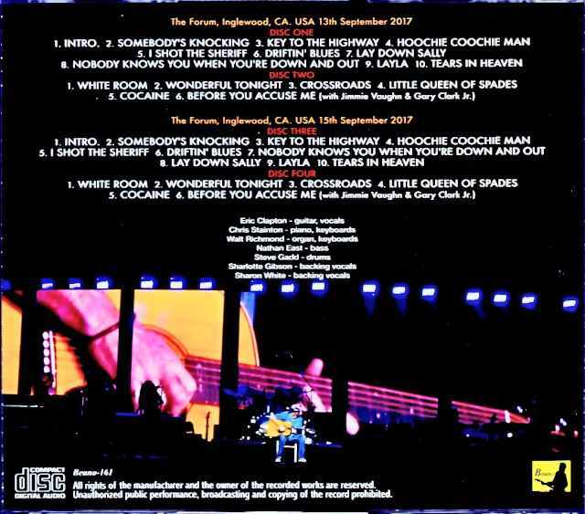 Eric Clapton エリック・クラプトン/CA,USA 2017 2Days MK4 Recording
