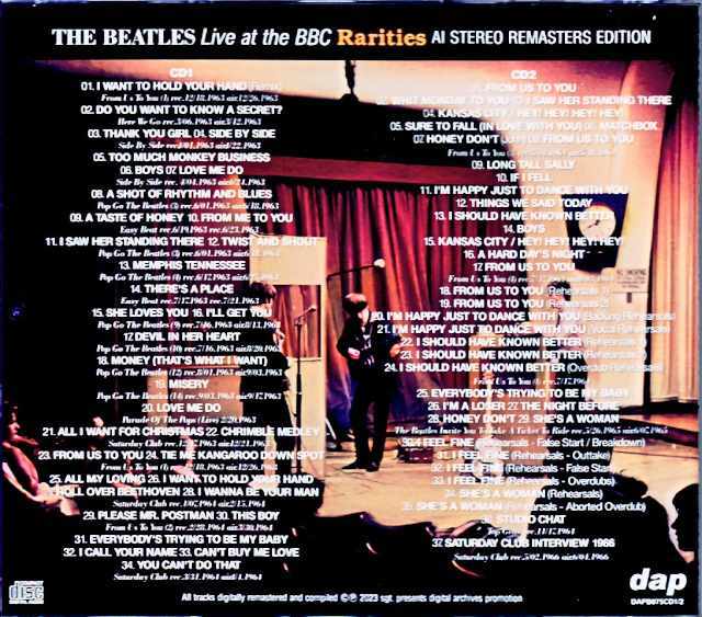 Beatles ビートルズ/Live at the BBC Rarities AI Stereo Remasters