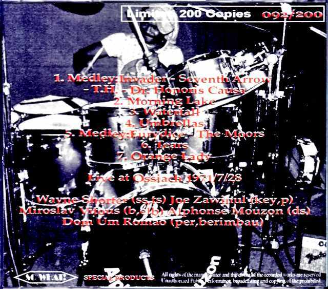 Weather Report ウェザー・リポート/Germany 7.28.1971 Complete