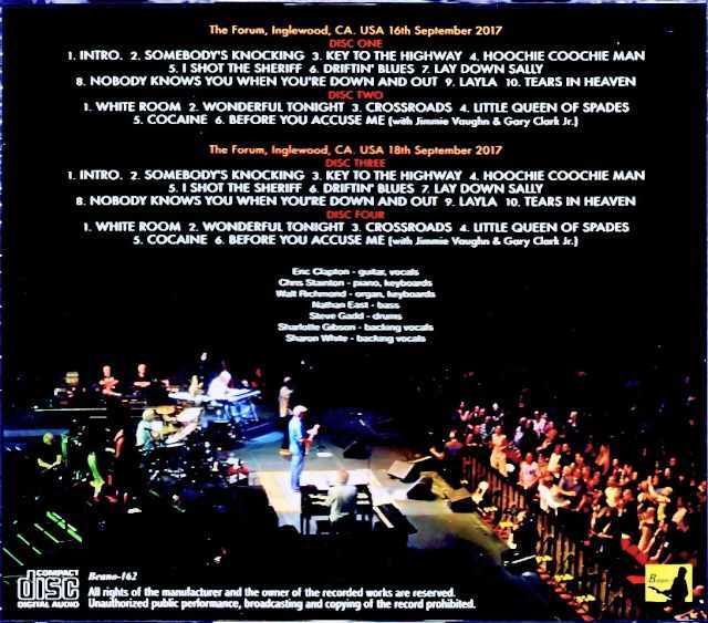 Eric Clapton エリック・クラプトン/CA,USA 2017 2Days MK4 Recording