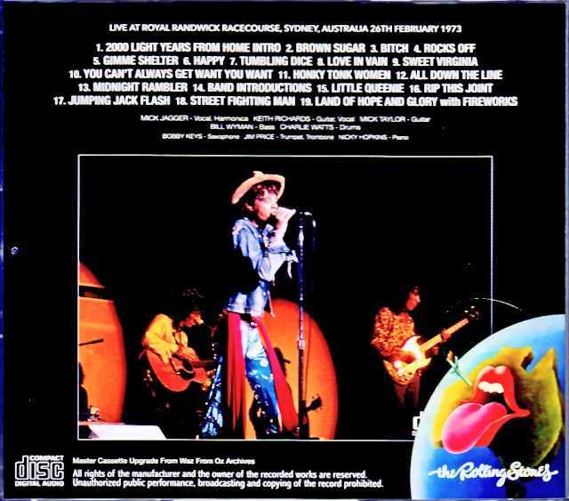 Rolling Stones ローリング・ストーンズ/Australia 2.26.1973