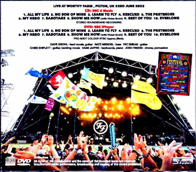 Foo Fighters フー・ファイターズ/England,UK 2023 S & V