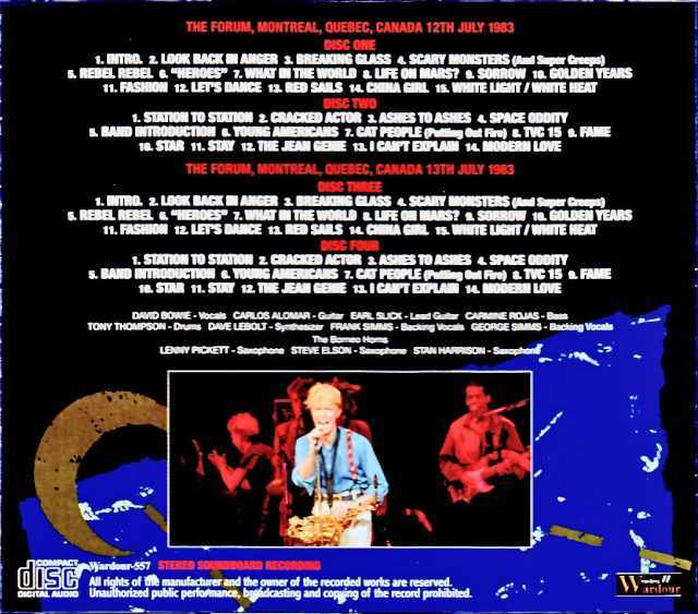 David Bowie デビッド・ボウイ/Canada 1983 2Days Complete