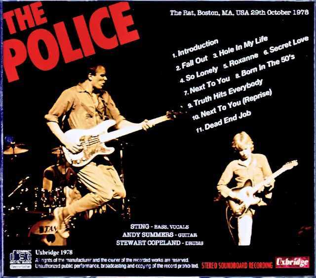 Police ポリス/MA,USA 1978 Soundboard