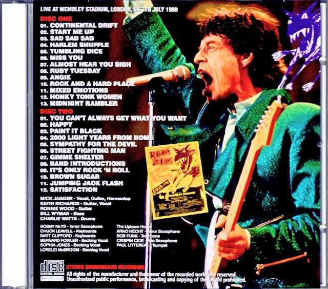 Rolling Stones ローリング・ストーンズ/London,UK 7.7.1990