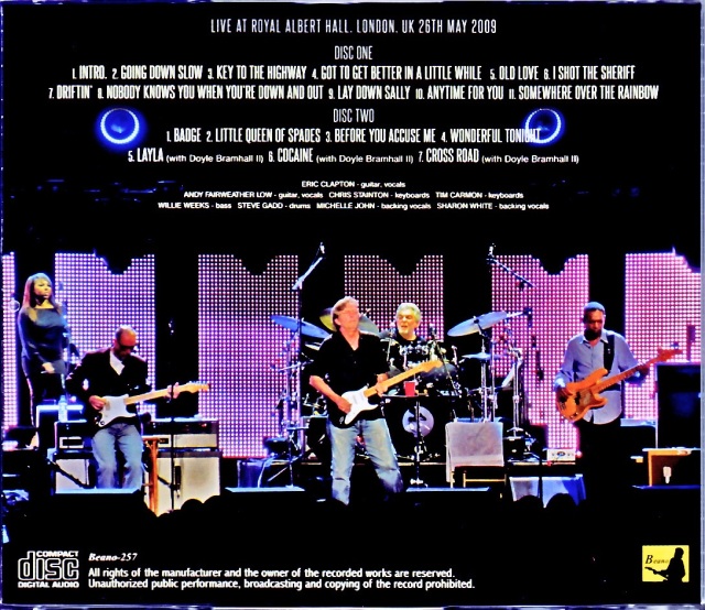 Eric Clapton エリック・クラプトン/London,UK 5.20.2009 Complete DAT