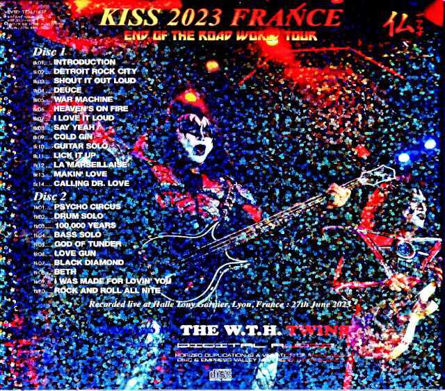 Kiss キッス/仏・栄光の日は来たれり France 2023 Complete IEM