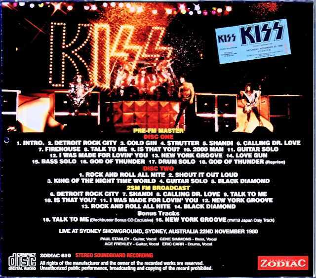 激レア!KISS 1980　ポスター♪当時物　非売品※※※ジャンク※※※ Kiss キッス/Tokyo,Japan 1977 Afternoon Show Complete Best