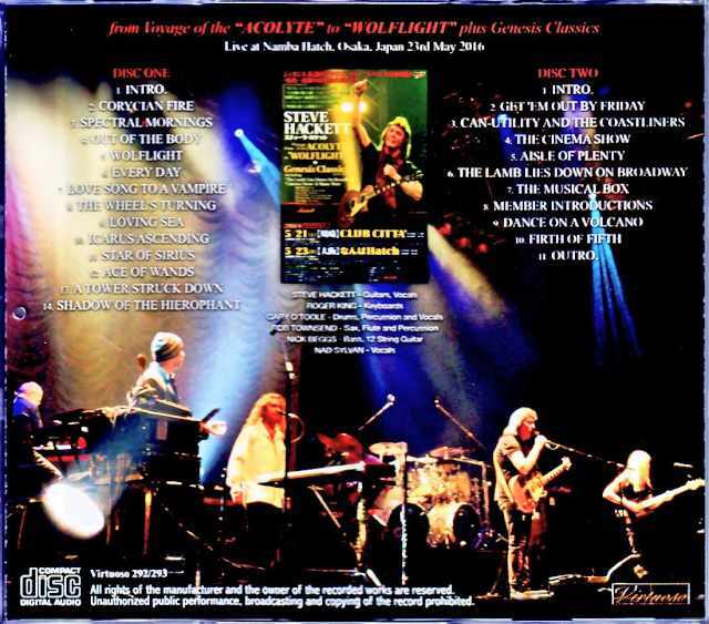 Steve Hackett CD まとめ Steve Hackett スティーヴ・ハケット/Osaka,Japan 2016 Complete