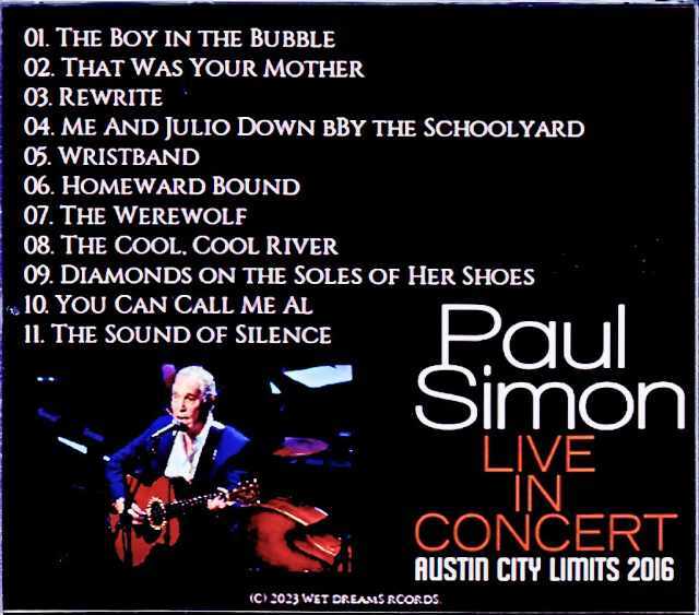 Paul Simon ポール・サイモン/TX,USA 2016
