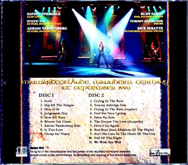 Whitesnake ホワイトスネイク/Germany 1990 Complete