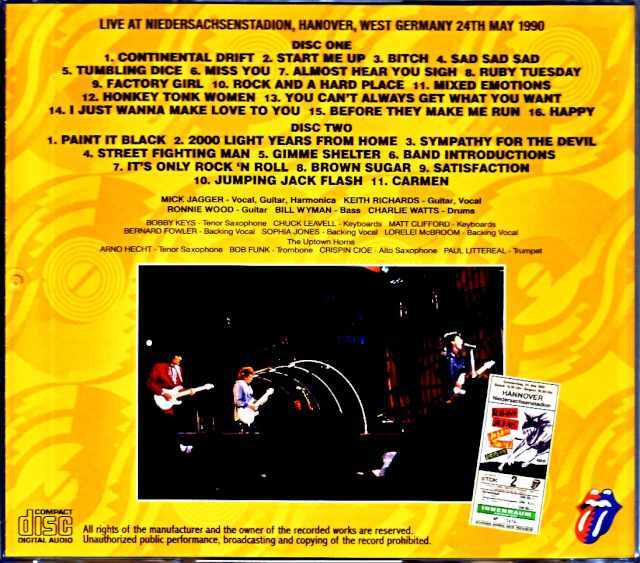 w.germany ローリングストーンズ CD4枚 ROLLING STONES Rolling Stones ローリング・ストーンズ/West Germany 5.24.1990