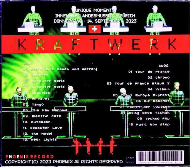 スウェーデン限定 クラフトワークKraftwerk 国内未入荷ポスター Kraftwerk クラフトワーク/Switzerland 2023