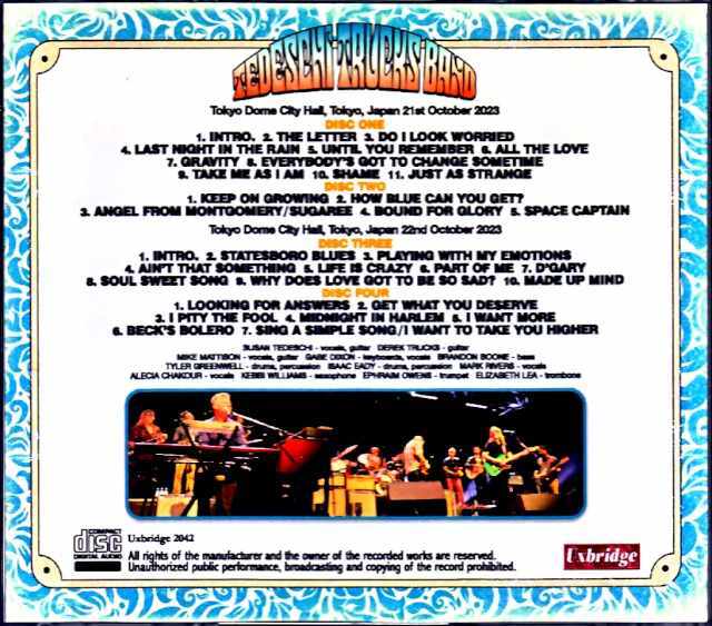 Tedeschi Trucks Band テデスキ・トラックス・バンド/Tokyo,Japan