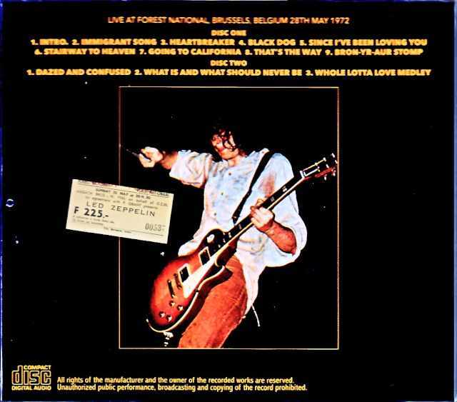 レッド・ツェッペリン / LET ME GET BACK TO 1972 Led Zeppelin – Let Me Get Back To 1972 – 3 x CD (Reissue