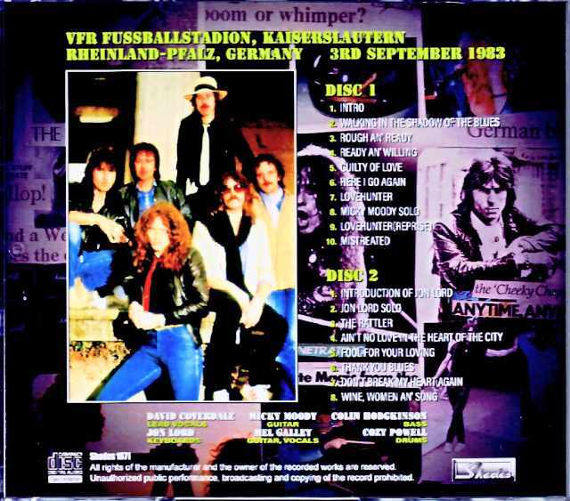 ホワイトスネイク Whitesnake ホワイトスネイク/Germany 1983 Complete