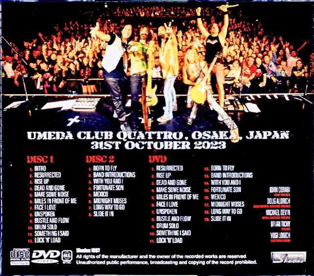 Dead Daisies デッド・デイジーズ/Osaka,Japan 2023 S & V Complete