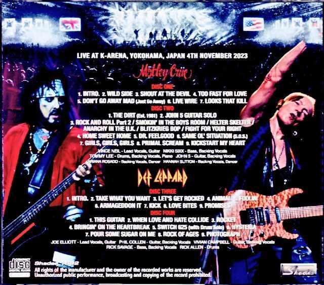 超レア　本物　Motley Crue ワールドツアー　バックステージパス　ゲスト 超レア本物Motley Crue ワールドツアーバックステージパスゲスト