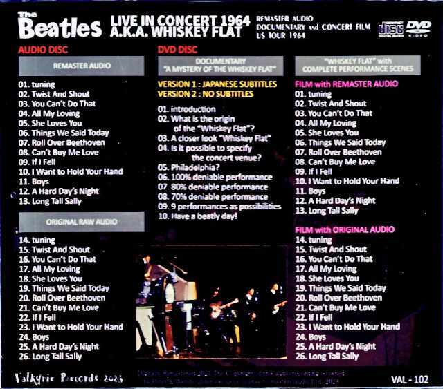 Beatles ビートルズ/AKA ウイスキー・フラット Live in Concert