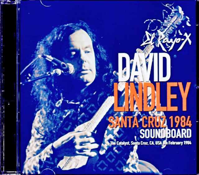 80s USA製 DAVID LINDLEY デヴィッド リンドレー ラスタ希少 David Lindley デヴィッド・リンドレー/CA,USA 1984 Soundboard