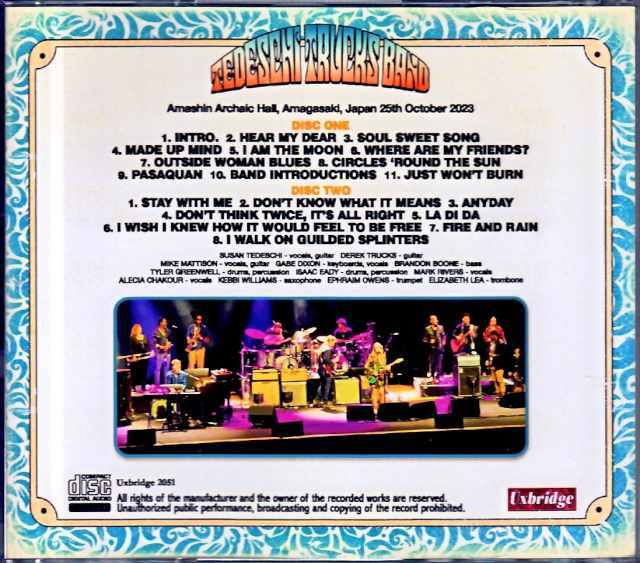 Tedeschi Trucks Band テデスキ・トラックス・バンド/Hyogo,Japan 2023
