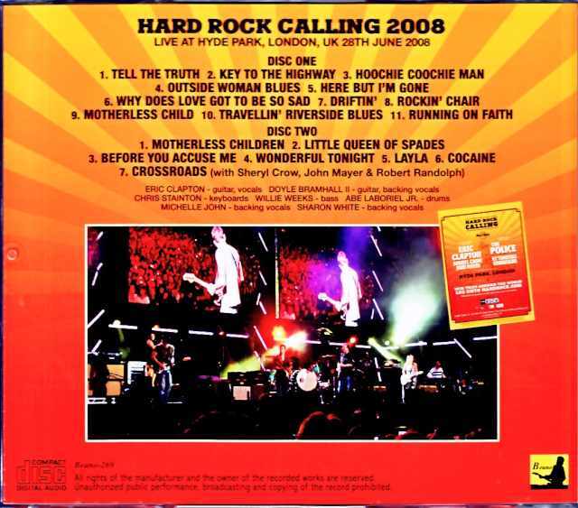 Eric Clapton エリック・クラプトン/London,UK 2008 DAT Master