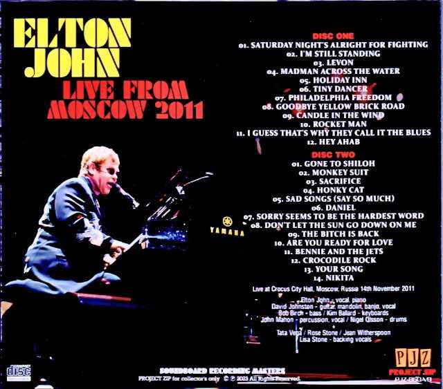 Elton John エルトン・ジョン/Russia 2011 Complete