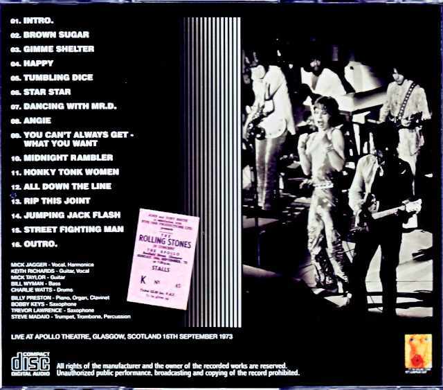 コレクターズCD ローリング・ストーンズ w/ミックテーラー 1973