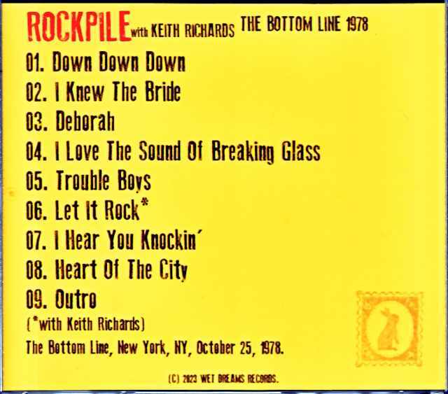 Rockpile ロックパイル/NY,USA 1978