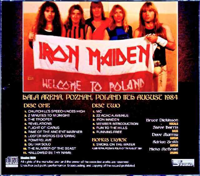 Iron Maiden アイアン・メイデン/Poland 1984 Complete