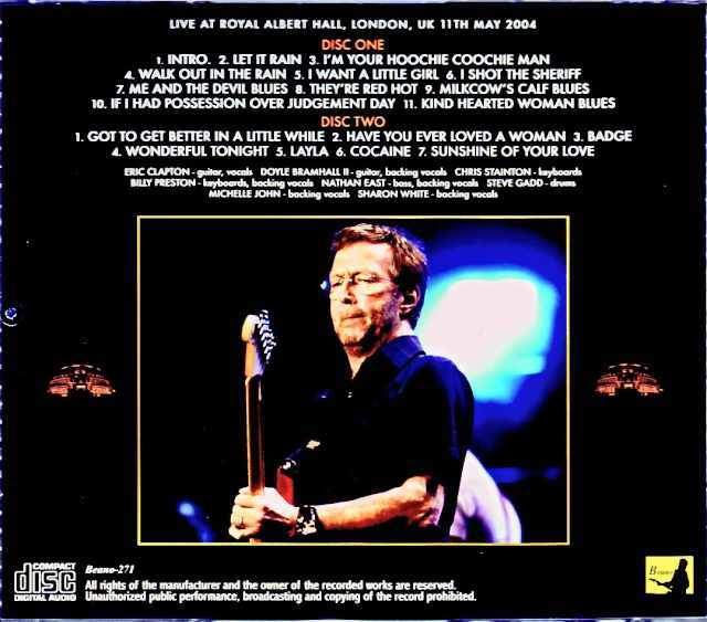Eric Clapton エリック・クラプトン/London,UK 5.11.2004 Complete DAT